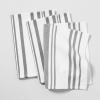 Sur La Table Striped Kitchen Towels, Set of 3, Blueberry(Cool Gray)