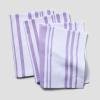 Sur La Table Striped Kitchen Towels, Set of 3, Blueberry(Lavender)