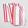 Sur La Table Striped Kitchen Towels, Set of 3, Blueberry(Ruby Red)