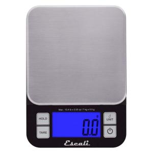 Escali Nutro Digital Food Scale, Multi-Functional Kitchen Appliance, Precise Weight Measuring and Portion Control, Baking and Cooking Made Simple, Stainless Steel Platform, Black, 1 Unit(Black)