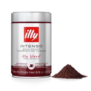 Illy Classico Ground Espresso Coffee, Medium Roast Roast With Notes Of Chocolate & Caramel, 100% Arabica, 8.8 Ounce (Pack Of 1)(Intenso Bold Roast Ground Espresso)