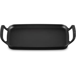 Le Creuset Alpine Outdoor Collection Enameled Cast Iron Square Grill Basket, 12″(Rectangular Griddle)