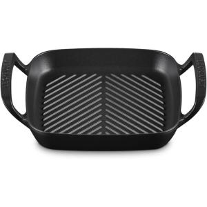 Le Creuset Alpine Outdoor Collection Enameled Cast Iron Square Grill Basket, 12″(Square Grill)