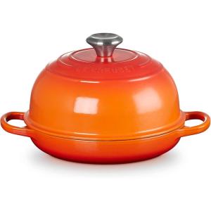 Le Creuset Enameled Cast Iron Bread Oven, White(Flame)