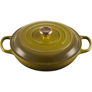 Le Creuset Enameled Cast Iron Signature Braiser, 3.5 qt., Cerise(Olive)