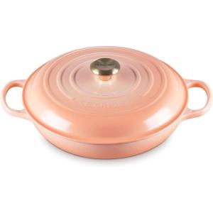 Le Creuset Enameled Cast Iron Signature Braiser, 3.5 qt., Cerise(Peche)