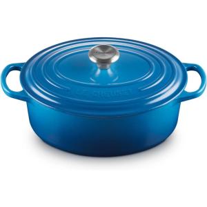 Le Creuset Enameled Cast Iron Signature Oval Dutch Oven, 9.5 qt., Cerise(Marseille)