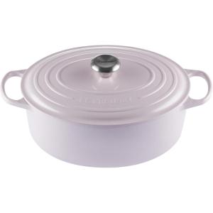 Le Creuset Enameled Cast Iron Signature Oval Dutch Oven, 9.5 qt., Cerise(Shallot)