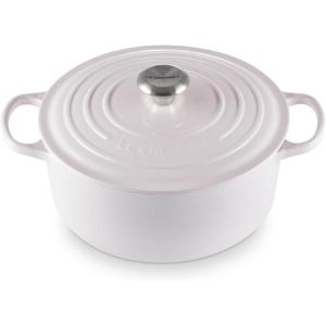 Le Creuset Enameled Cast Iron Signature Round Dutch Oven, 7.25 qt., Sea Salt(Shallot)