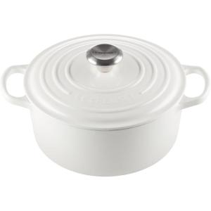 Le Creuset Enameled Cast Iron Signature Round Dutch Oven, 7.25 qt., Sea Salt(White)