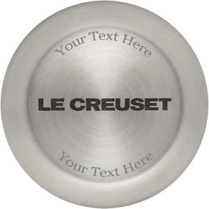 Le Creuset Enameled Cast Iron Signature Round Dutch Oven, 7.25 qt., Sea Salt(w/ Engraved Knob)