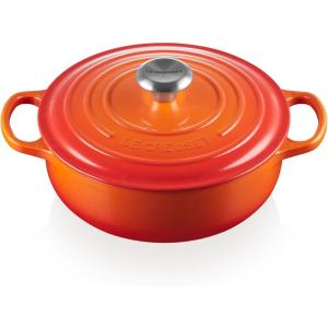 Le Creuset Enameled Cast Iron Signature Sauteuse Oven, 3.5 qt., Oyster(Flame)
