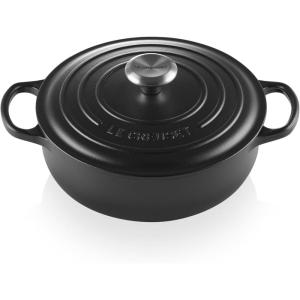 Le Creuset Enameled Cast Iron Signature Sauteuse Oven, 3.5 qt., Oyster(Licorice)