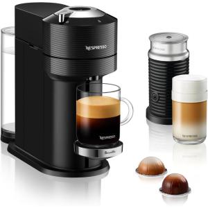 Nespresso Vertuo Next Deluxe Coffee and Espresso Maker, Pure Chrome with Aeroccino Milk Frother,1.1 liter, Black,Dark Chrome(Black)