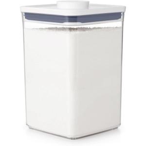 OXO Good Grips POP Container – Airtight Food Storage – Big Square Tall 6.0 Qt Ideal for bulk snacks and cereal(4.4 Qt – Square – Flour)