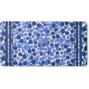 SUR LA TABLE KITCHEN ESSENTIALS Fresh Blueberries Fruit Anti Fatigue Comfort Mat, Kitchen Mat, Standing Desk Mat, Non-Slip Backing, Blue/White, 20″x39″(20″ x 39″)