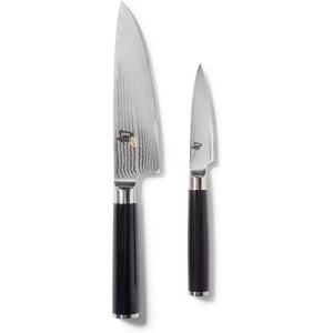 Shun Cutlery Classic 2 Piece Knife Set, Kitchen Prep Set, Includes 6 Inch Chef’s Knife, 3.5 Inch Paring Knife. Handcrafted Japanese Kitchen Knives
