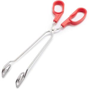 Sur La Table 12″ Scissor Tongs, Red