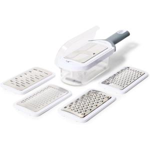 Sur La Table 5-In-1 Grate & Slice Set, White