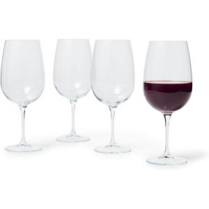 Sur La Table Bistro Red Wine Glasses, Set of 4, Clear