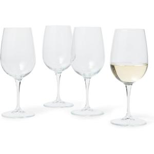 Sur La Table Bistro White Wine Glasses, Set of 4, Clear