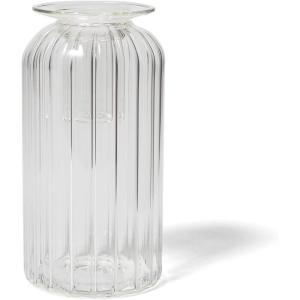 Sur La Table Bud Vase Taper Candle Holder, Clear