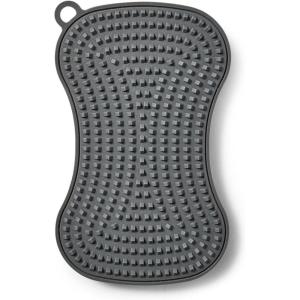 Sur La Table Dual-Action Silicone Sponge, Gray