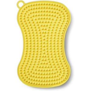 Sur La Table Dual-Action Silicone Sponge, Yellow