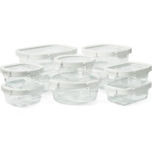 Sur La Table Glass Storage Containers, 20-Piece Set, Clear