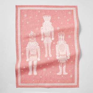 Sur La Table Jacquard Nutcracker Kitchen Towel, Red