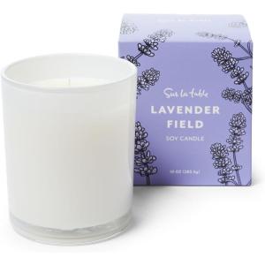Sur La Table Lavender Field Candle, White