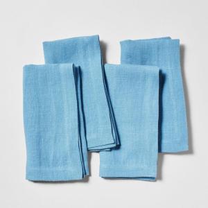 Sur La Table Linen Napkins, Set of 4, Blue(Blue)