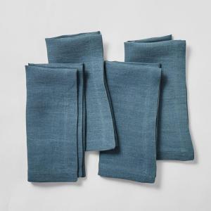 Sur La Table Linen Napkins, Set of 4, Blue(Deep Teal)