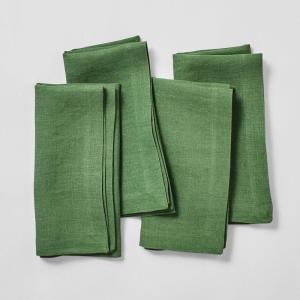 Sur La Table Linen Napkins, Set of 4, Blue(Green)