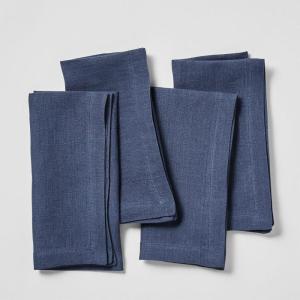 Sur La Table Linen Napkins, Set of 4, Blue(Indigo)