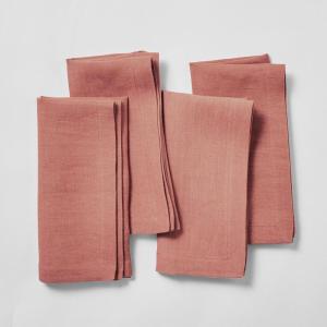 Sur La Table Linen Napkins, Set of 4, Blue(Terracotta)