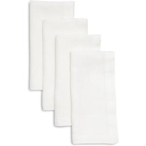 Sur La Table Linen Napkins, Set of 4, Blue(White)