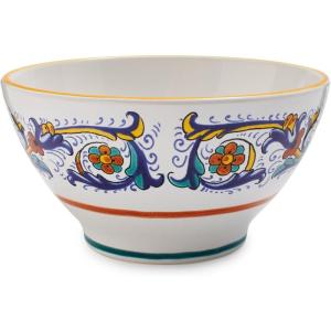 Sur La Table Nova Deruta Hand-Painted Ceramic Bowl – 5.5″ Colorful Italian Earthenware for Cereal, Rice, Salad & More, Made in Italy