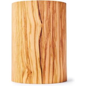 Sur La Table Olivewood Utensil Crock, Tan
