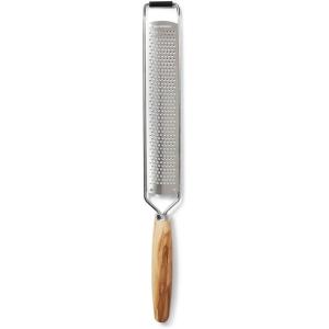 Sur La Table Olivewood Zester, Silver