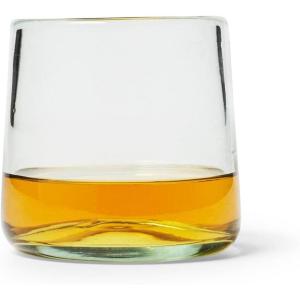 Sur La Table Recycled Green Double Old-Fashioned Glass, Clear