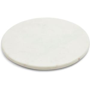 Sur La Table Round Marble Serving Board, White