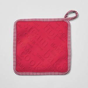 Sur La Table Silicone Striped Pot Holder, Red(Red)