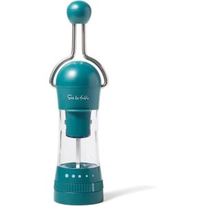 Sur La Table Spice Ratchet Mill Grinder with 5 Coarse settings, White(Emerald)
