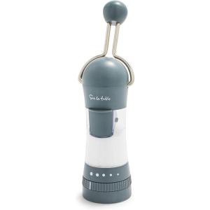 Sur La Table Spice Ratchet Mill Grinder with 5 Coarse settings, White(Gray)