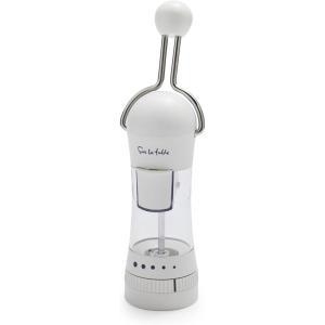 Sur La Table Spice Ratchet Mill Grinder with 5 Coarse settings, White(White)