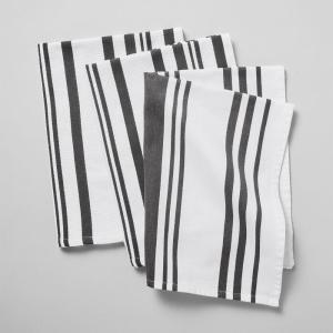 Sur La Table Striped Kitchen Towels, Set of 3, Blueberry(Sardine)