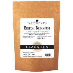 The Republic of Tea – British Breakfast Tea 2.8 oz Tin, 50 Tea Bags, Gourmet Black Tea | Caffeinated(250 Count (Pack of 1))