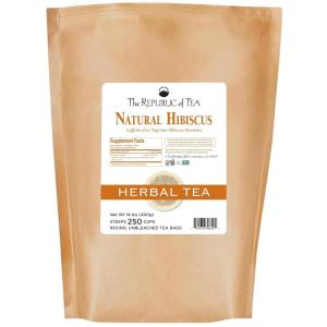 The Republic of Tea – Natural Hibiscus Tea, 36 Tea Bags, Herbal Blend, Caffeine Free, Gluten Free(250 Count (Pack of 1))