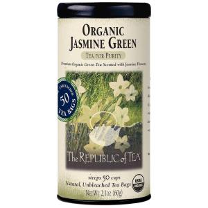 The Republic of Tea – Organic Jasmine Green Tea, 50 Tea Bags(2.1 Ounce (Pack of 1))